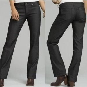 PrAna Jeans Women 4/27 Tall Boot Cut Jada Jeans Black Grey Denim Organic Cotton